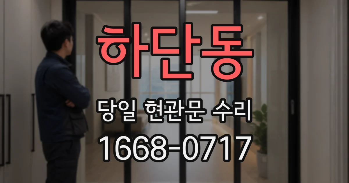 하단동 당일 현관문 수리