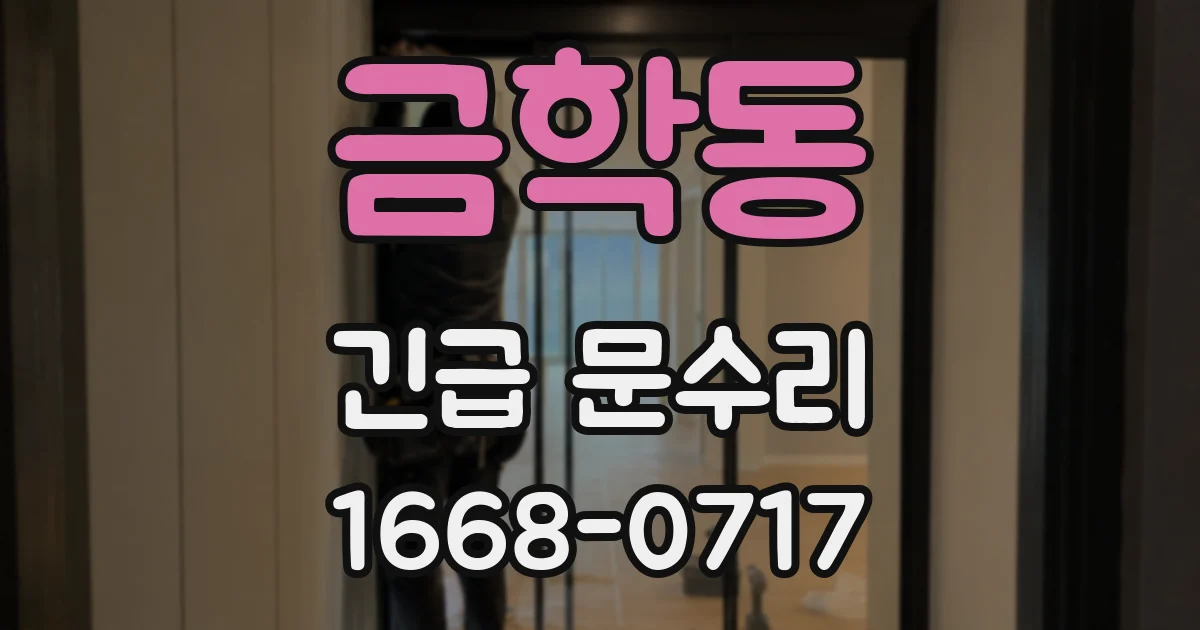 금학동 긴급 문수리