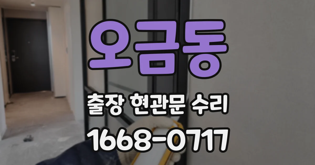 오금동 출장 현관문 수리