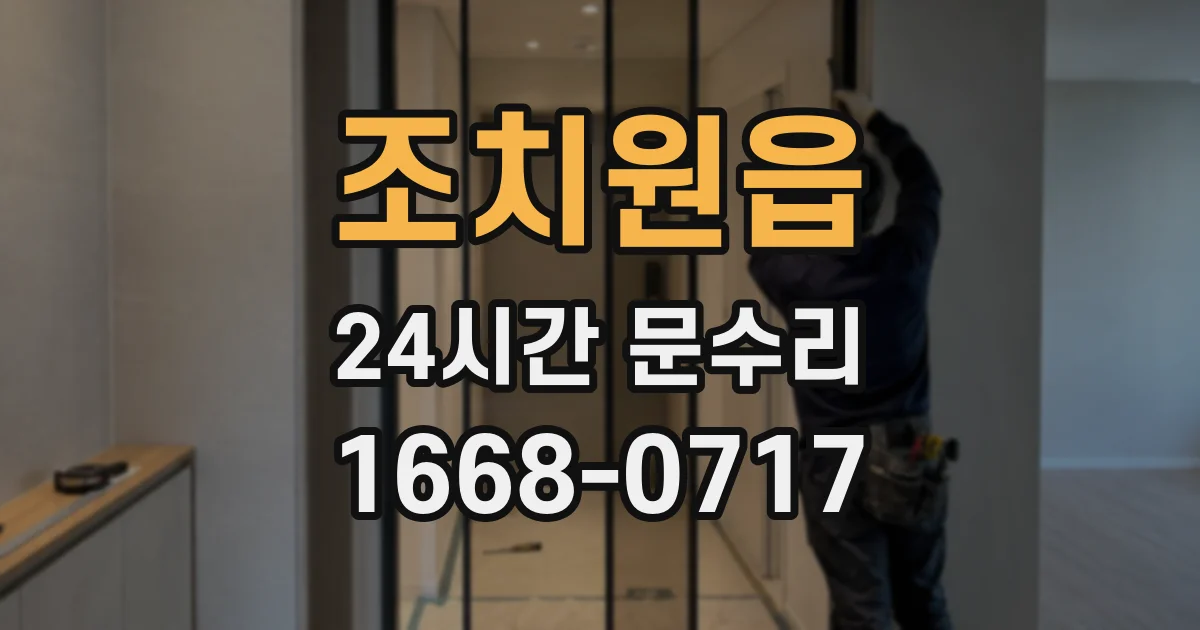 조치원읍 24시간 문수리