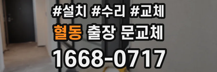 혈동 출장 문교체