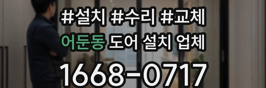 어둔동 도어 설치 업체