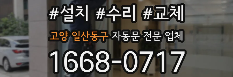 고양 일산동구 자동문 전문 업체