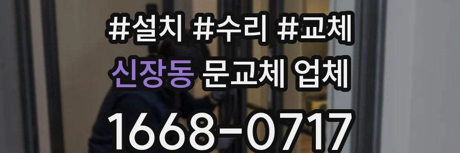 신장동 문교체 업체