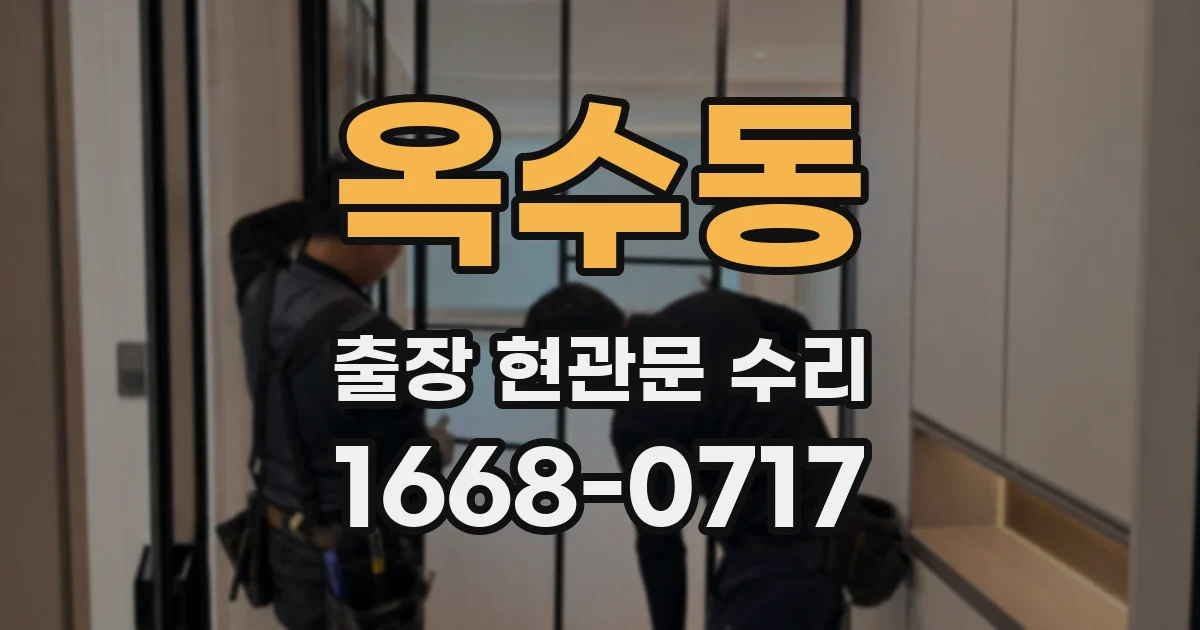 옥수동 출장 현관문 수리