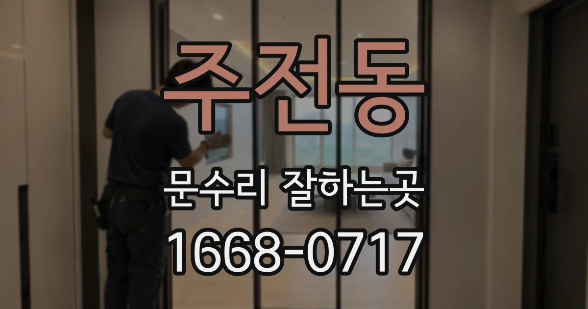 주전동 문수리 잘하는곳