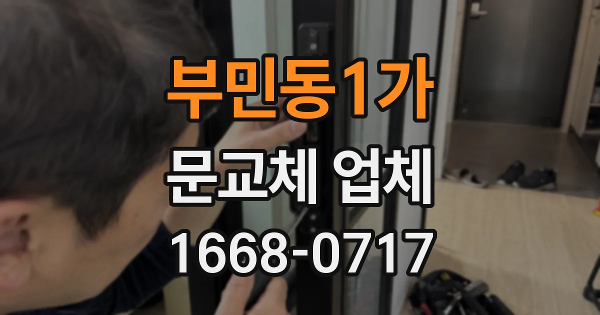 부민동1가 문교체 업체