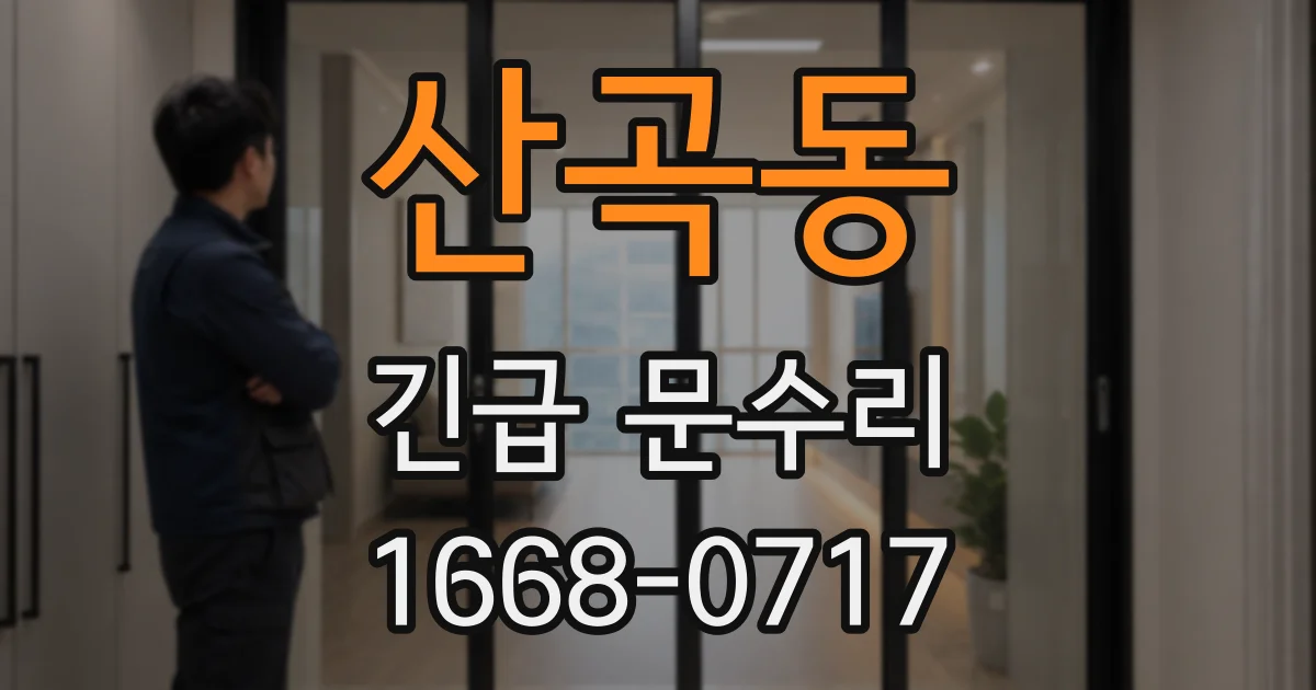 산곡동 긴급 문수리