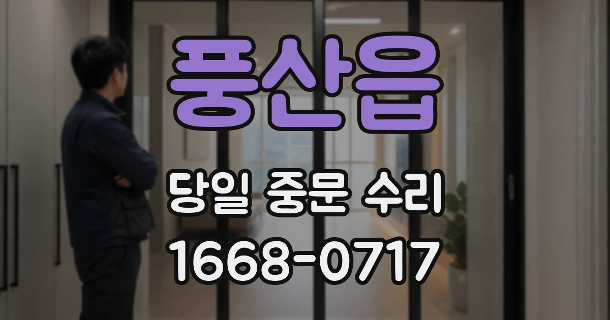 풍산읍 당일 중문 수리