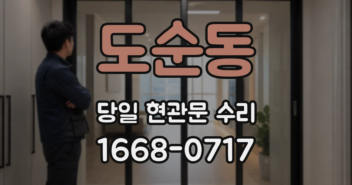 도순동 당일 현관문 수리