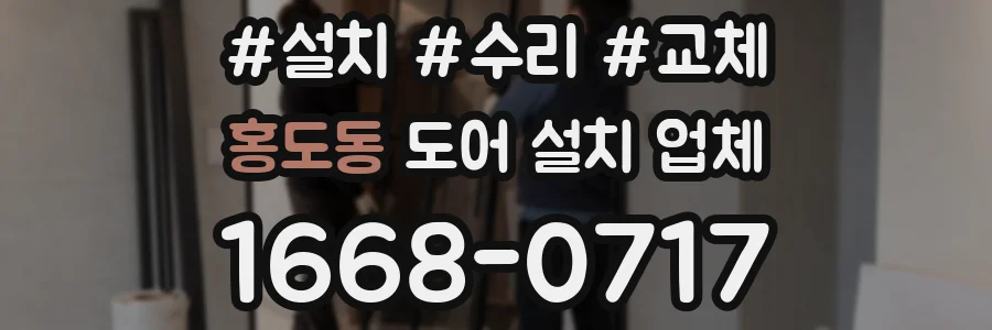 홍도동 도어 설치 업체