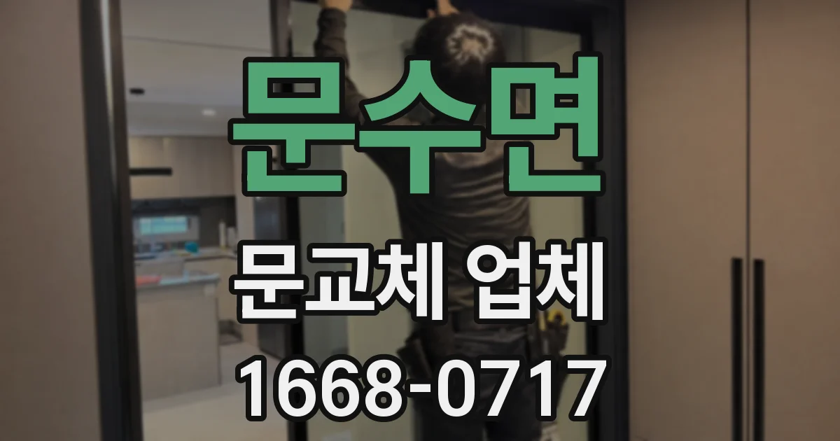 문수면 문교체 업체