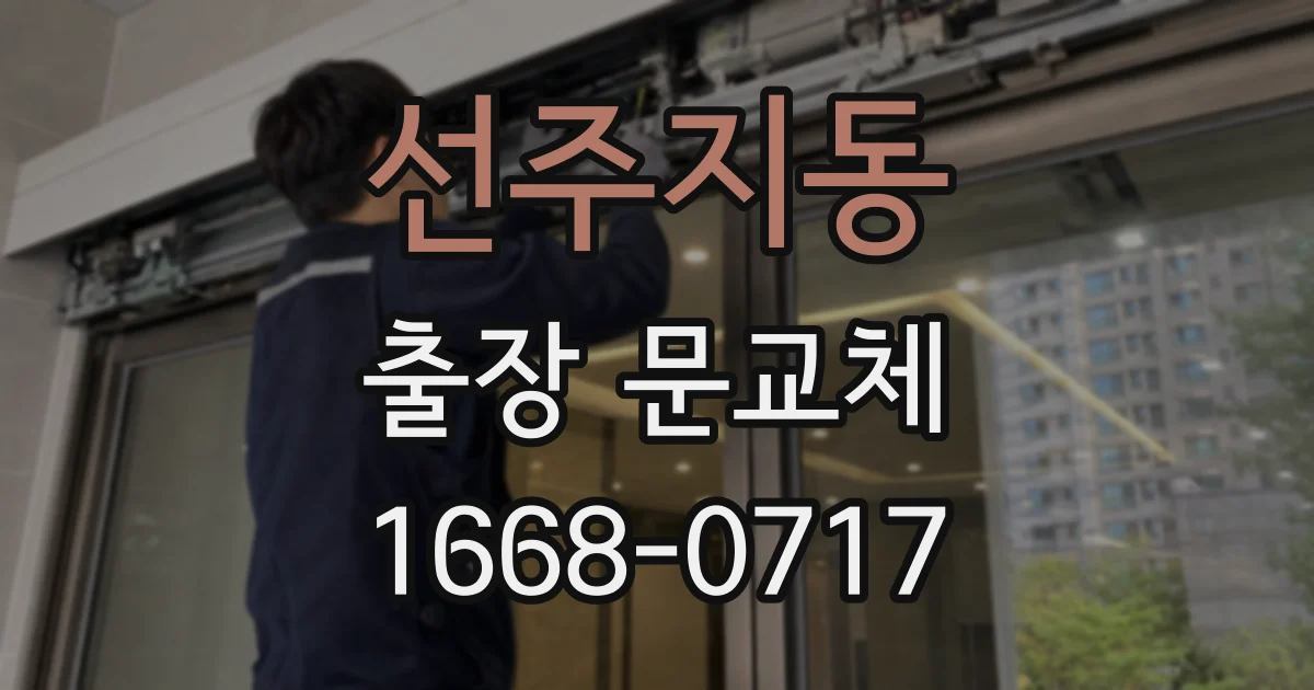 선주지동 출장 문교체