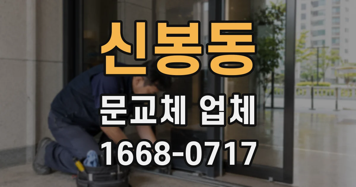 신봉동 문교체 업체