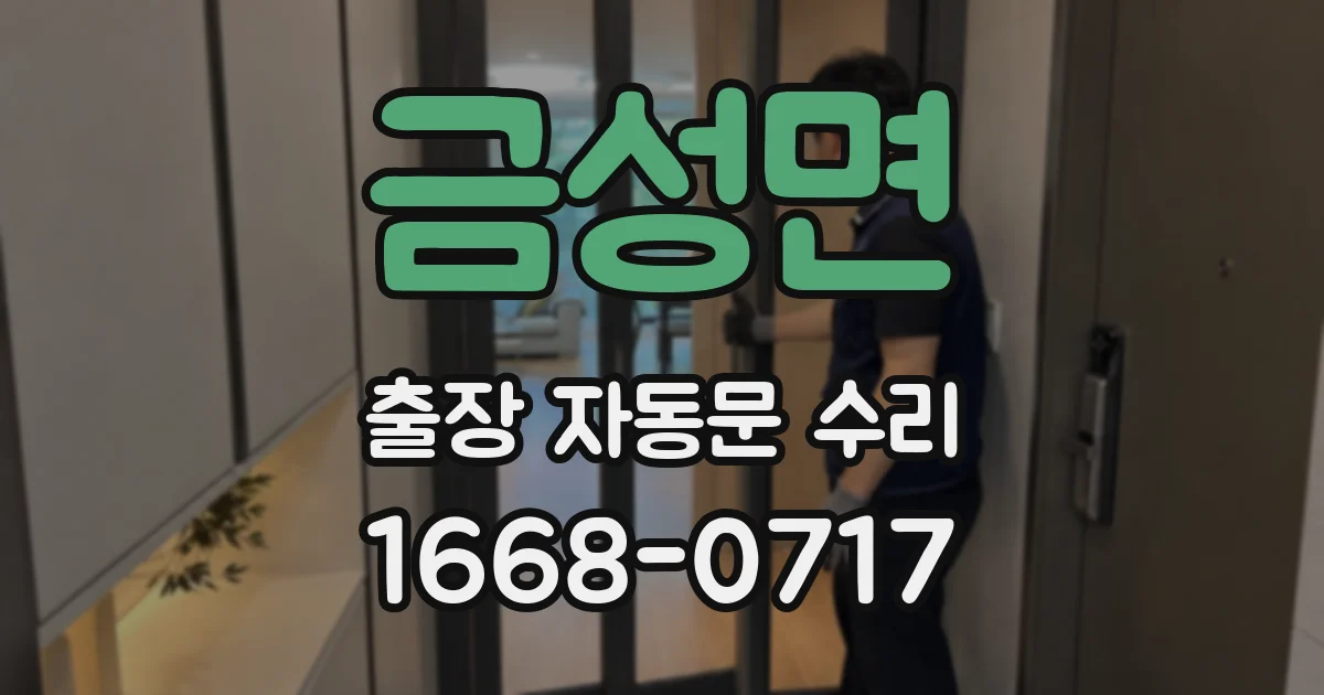 금성면 출장 자동문 수리
