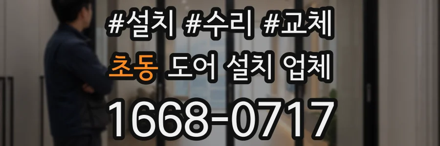 초동 도어 설치 업체