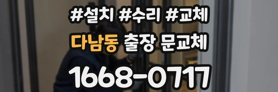 다남동 출장 문교체