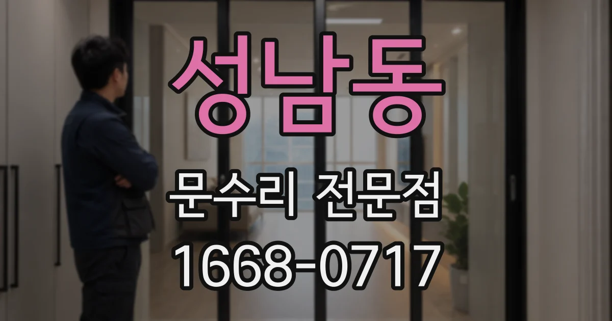 성남동 문수리 전문점
