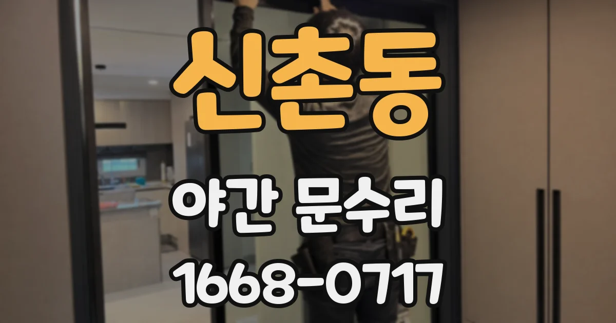 신촌동 야간 문수리