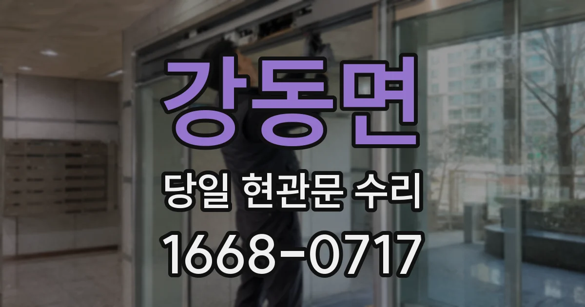 강동면 당일 현관문 수리
