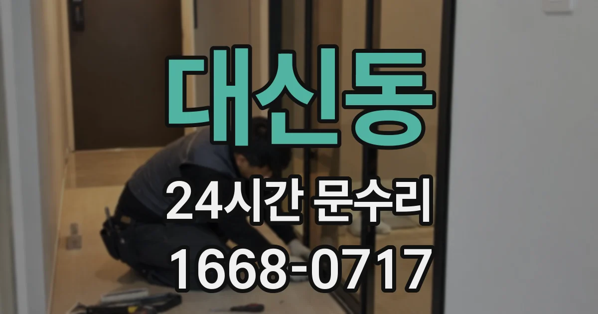 대신동 24시간 문수리