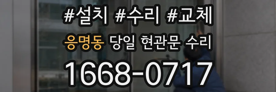 응명동 당일 현관문 수리