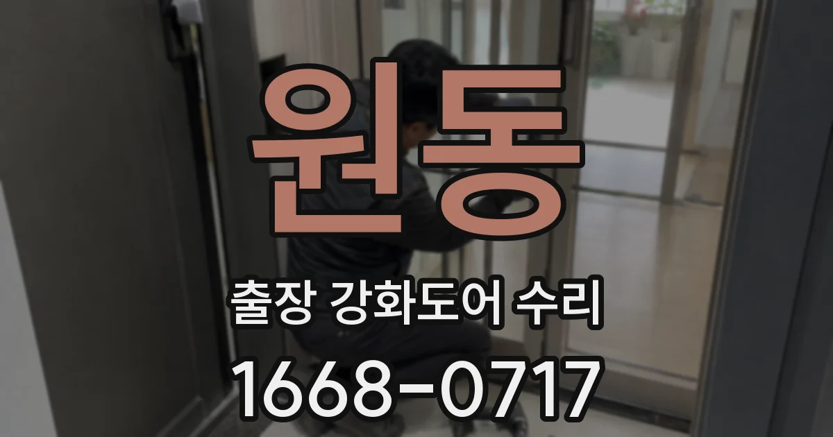 원동 출장 강화도어 수리