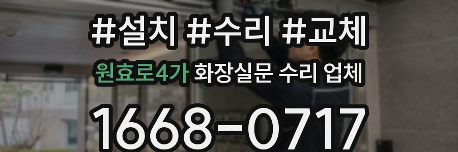 원효로4가 화장실문 수리 업체