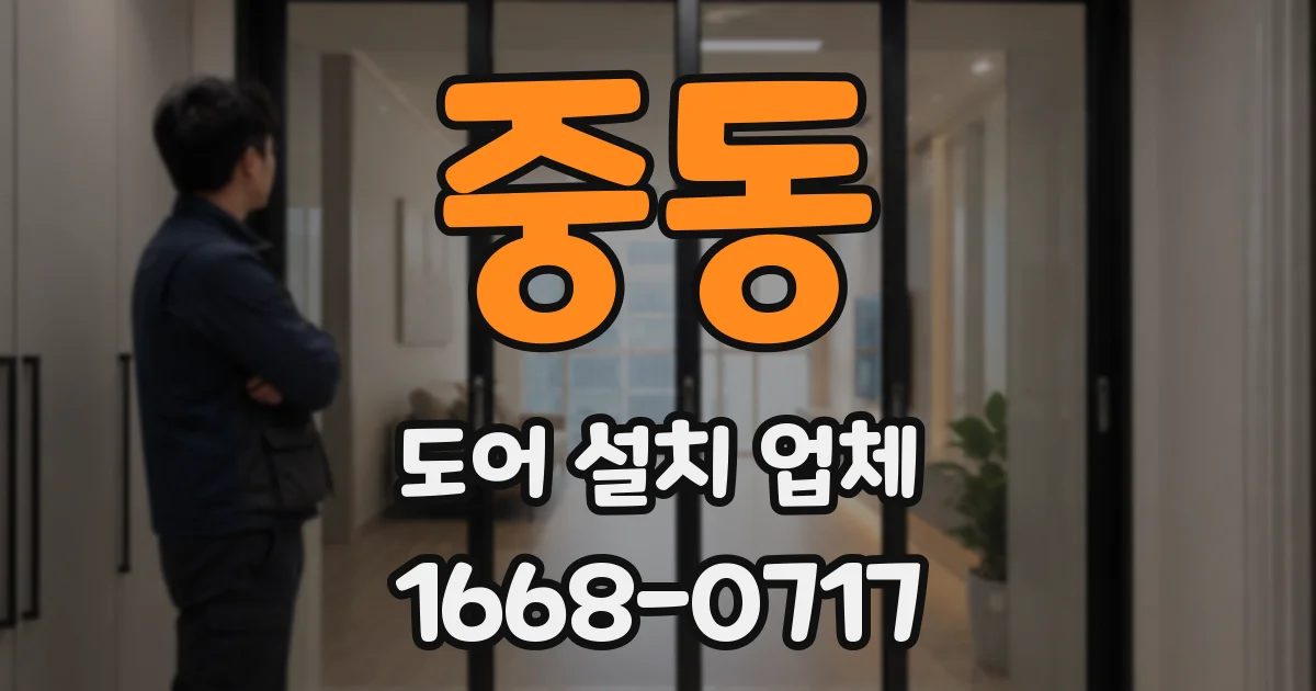 중동 도어 설치 업체