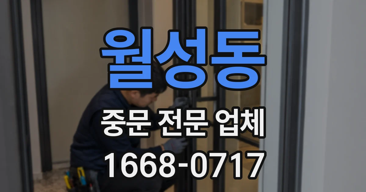 월성동 중문 전문 업체