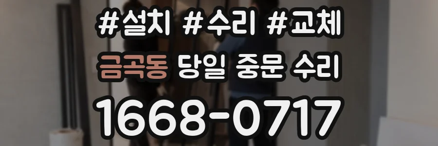 금곡동 당일 중문 수리