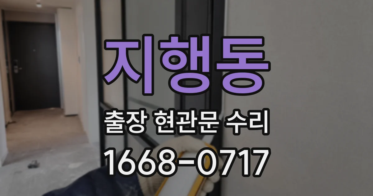지행동 출장 현관문 수리