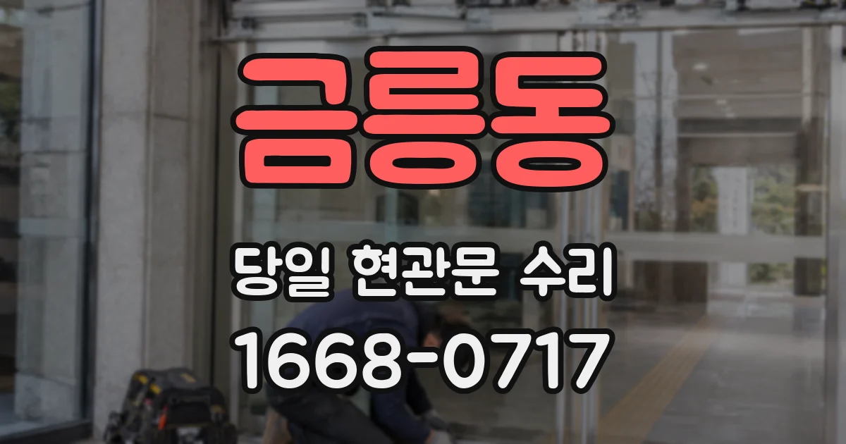 금릉동 당일 현관문 수리