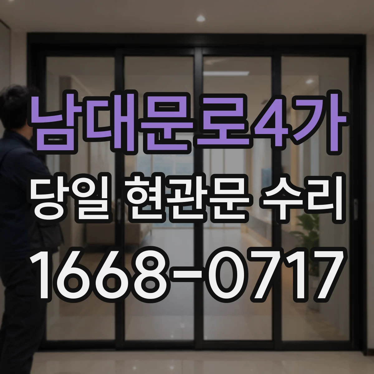남대문로4가 당일 현관문 수리
