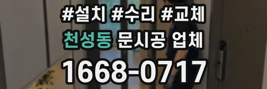 천성동 문시공 업체