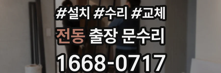 전동 출장 문수리