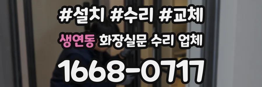 생연동 화장실문 수리 업체
