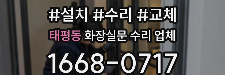 태평동 화장실문 수리 업체