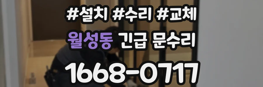 월성동 긴급 문수리