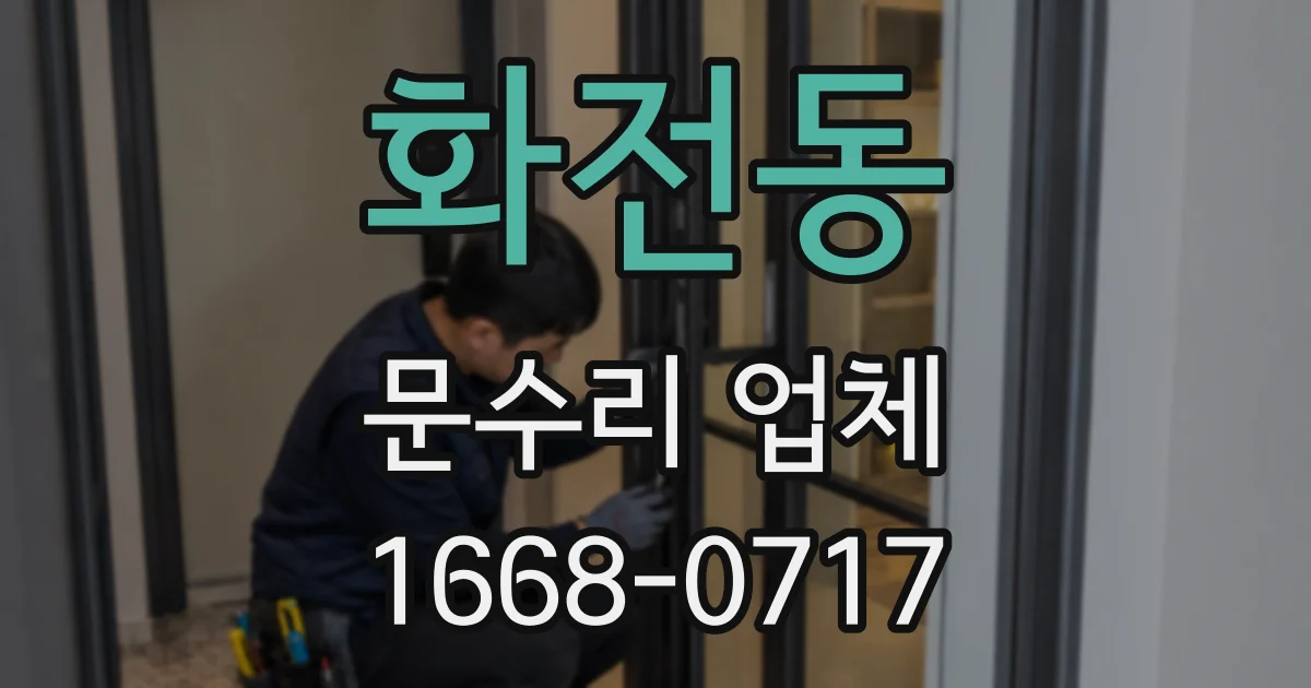 화전동 문수리 업체