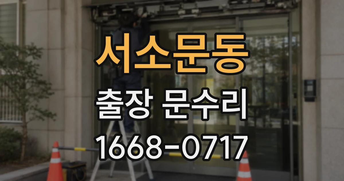서소문동 출장 문수리