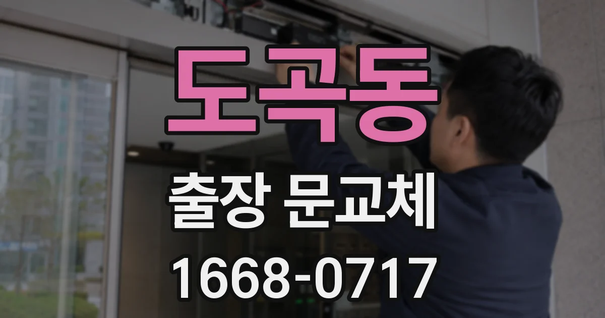 도곡동 출장 문교체