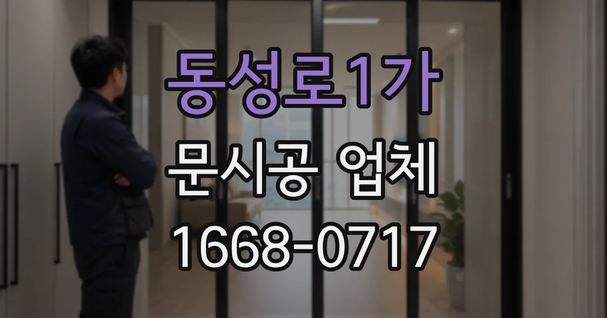 동성로1가 문시공 업체