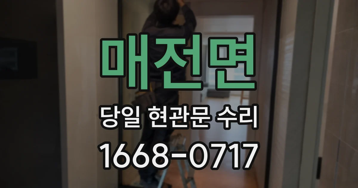 매전면 당일 현관문 수리