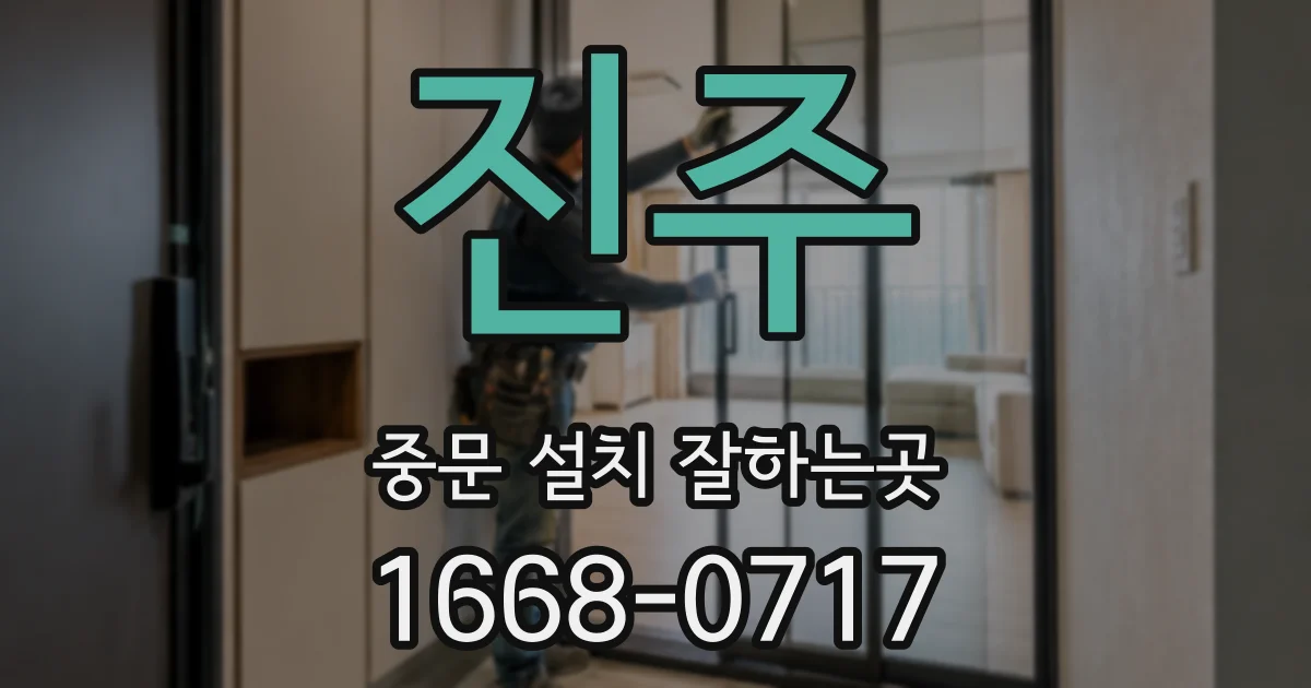 진주 중문 설치 잘하는곳