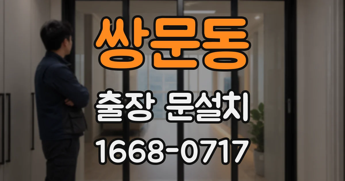 쌍문동 출장 문설치