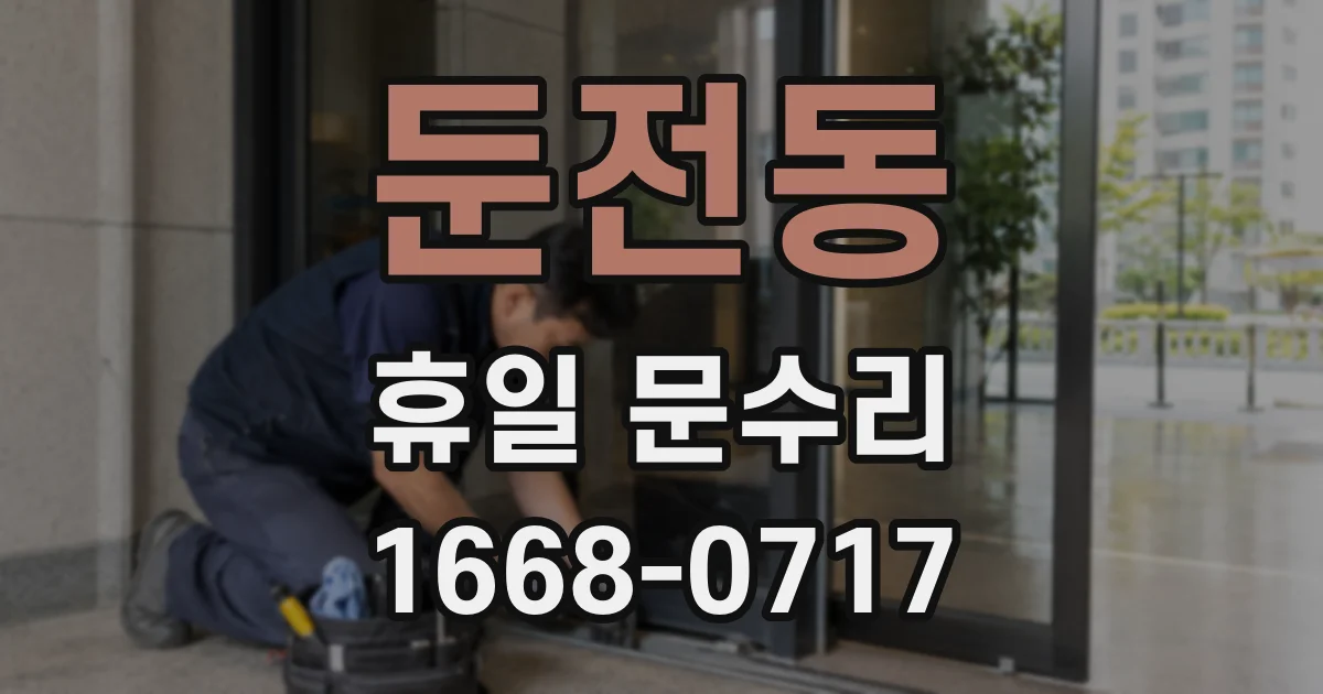 둔전동 휴일 문수리