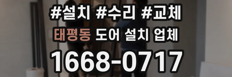 태평동 도어 설치 업체