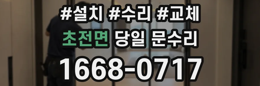 초전면 당일 문수리