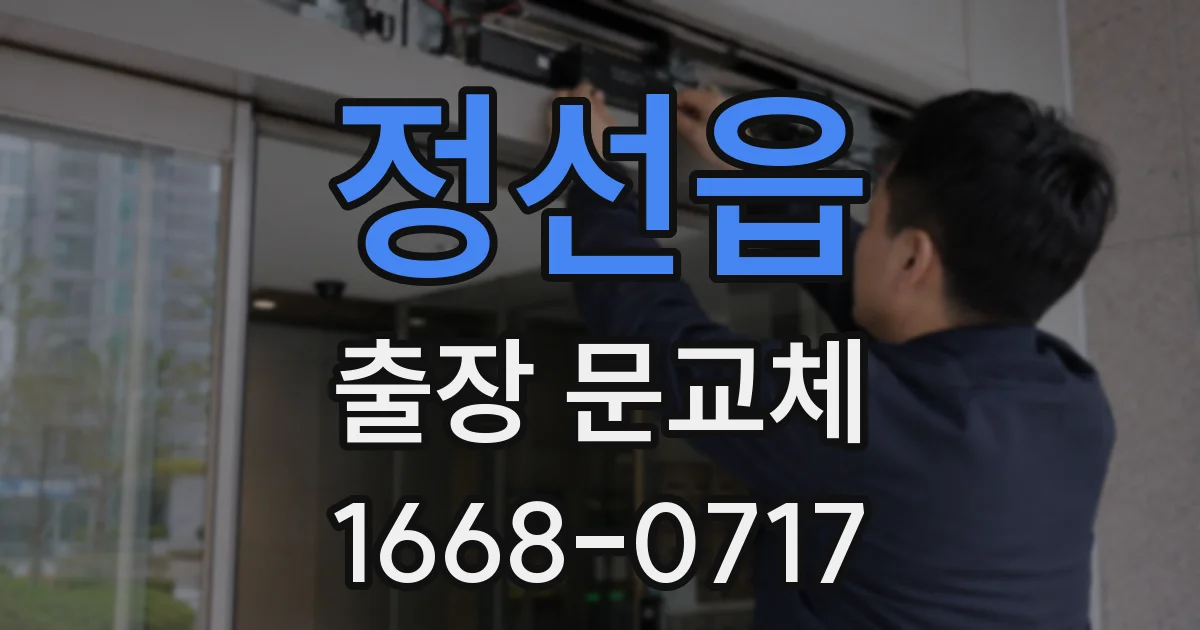 정선읍 출장 문교체